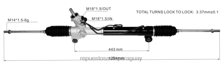 venta de autopartes Paraguay | RV6802706 cremallera de dirección asistida 96626519 96626518 04817547 96626520 CHEVROLET