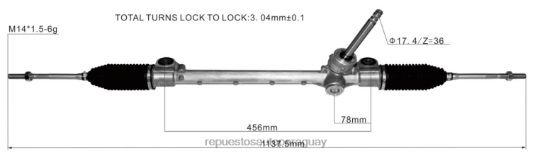 mayoristas de repuestos de auto | RV6802812 cremallera de dirección asistida 45502-bz090 DAIHATSU