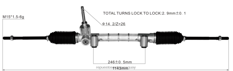 autopartes al por mayor | RV6802800 cremallera de dirección asistida 52044921 52044919 520449190 FIAT