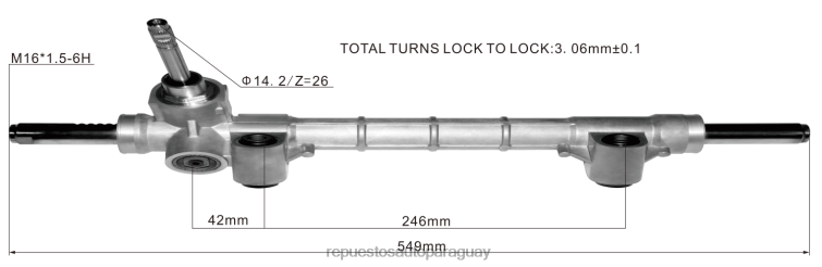 autopartes y repuestos | RV6802799 cremallera de dirección asistida 52044921 52044919 520449190 FIAT