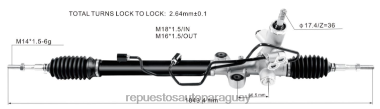 autopartes Paraguay | RV6802535 cremallera de dirección asistida 53601-snb-t02 HONDA