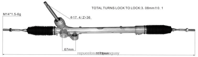 autopartes Paraguay | RV6802635 cremallera de dirección asistida tk48-32-110a tk48-32-110b tk48-32-110c MAZDA