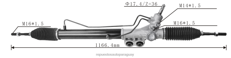 autopartes Paraguay | RV6802565 Cremallera de dirección asistida 49001-ea000 49001-zp00a 49001-zp50a 49001-zg90a 49001-ea060 49001-3x12a 71702-06031 NISSAN