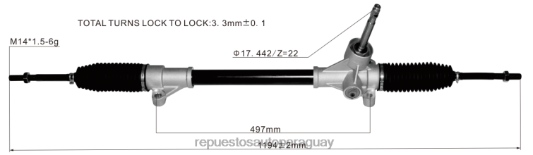 venta de autopartes Paraguay | RV6802836 cremallera de dirección asistida 23641782 WULING