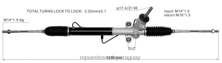 autopartes Paraguay | RV6802815 cremallera de dirección asistida 34110sc011 SUBARU