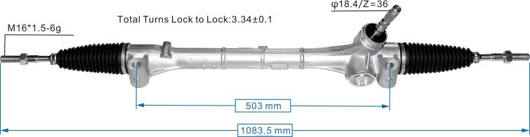 autopartes Asunción Paraguay | RV6802497 cremallera de dirección asistida 45510-58060 TOYOTA