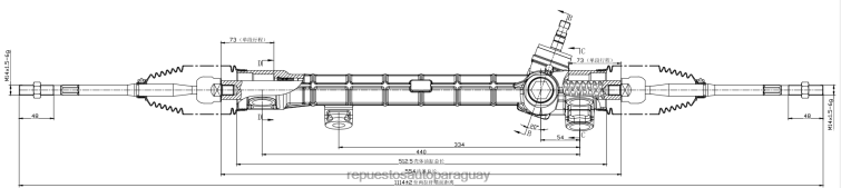 autopartes al por mayor | RV6802480 cremallera de dirección asistida 45510-68010 TOYOTA