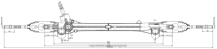 mayoristas de repuestos de auto | RV6802452 Cremallera de dirección asistida 44250-52010 44250-52340 44250-52200 TOYOTA