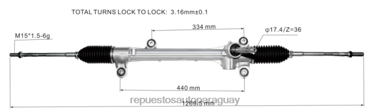 venta de repuestos motos al por mayor | RV6802514 cremallera de dirección asistida 45510-28220 TOYOTA