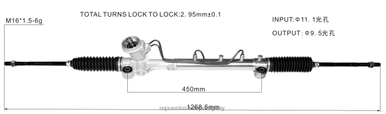 mayoristas de repuestos de auto | RV6802672 Cremallera de dirección asistida 3l8z-3504-darm yl8z-3504-kbrm FORD
