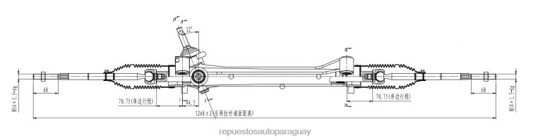 venta de repuestos para motos al por mayor en Paraguay | RV6802673 cremallera de dirección asistida al8z-3504-brm zzdm-32-110r-0a FORD